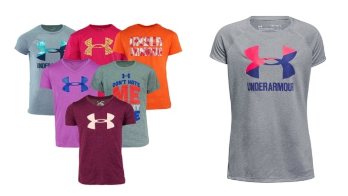 Girls' Under Armour T-Shirts Just $6.65 @ Proozy
