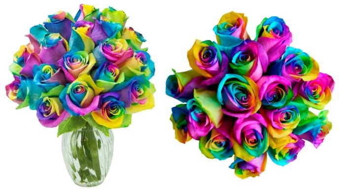 Amazon Is Selling Rainbow Roses For Valentine's Day