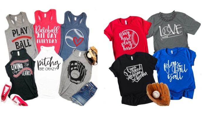 Baseball Mom T-Shirts And Tanks Just $14 @ Jane