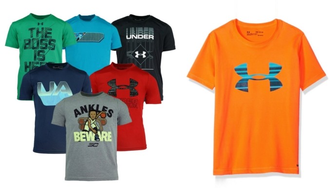 Kids Under Armour T-Shirts Down To $8 @ Proozy