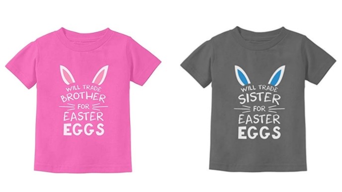 Will Trade Siblings For Easter Egg T-Shirts From $10 @ Amazon