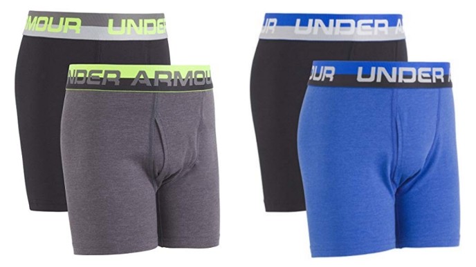 Boys Under Armour Boxer 2 Packs Just $9 @ Amazon