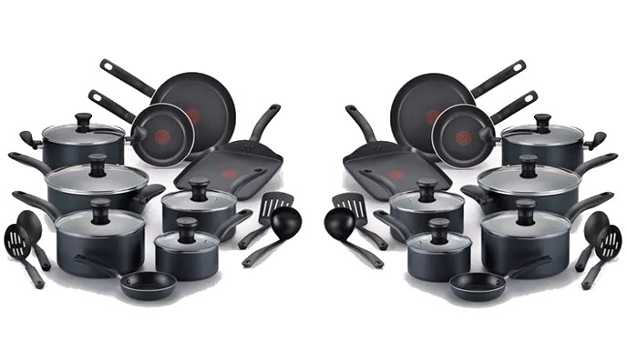 18 Piece T-Fal Nonstick Cookware Set Down To $46 @ Macy's