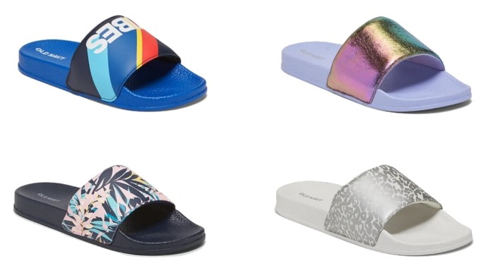 Women's And Kids Slides $6 And Under @ Old Navy