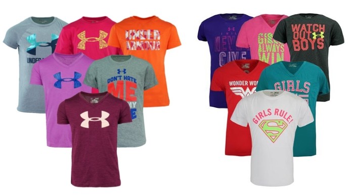 Girls Under Armour T-Shirts Just $7 @ Proozy
