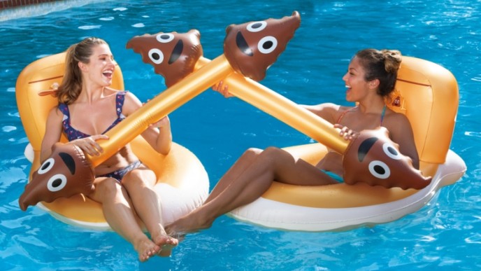 Are You Ready For A Poop Duel In The Pool?