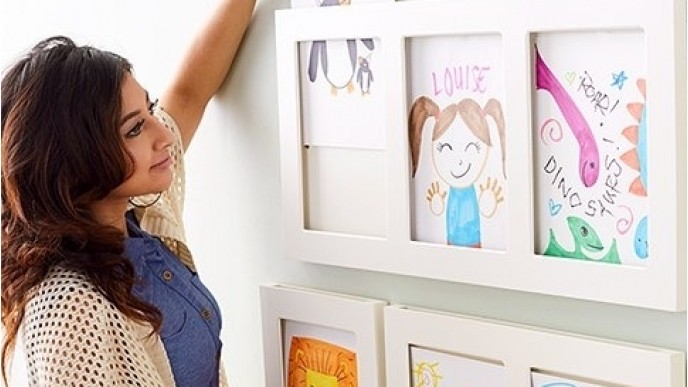 These Children's Artwork Frames by The Articulate Gallery Are Actually Genius
