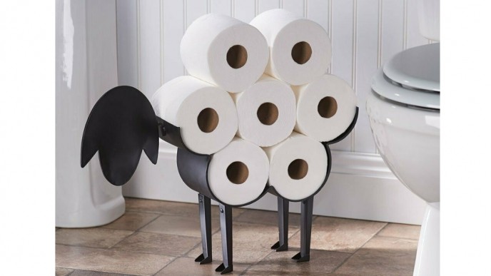 Black Sheep Toilet Roll Paper Holder Just $35 @ Amazon