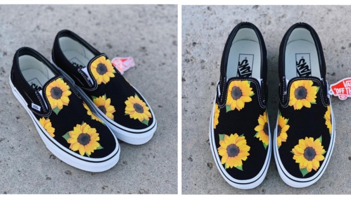 vans sunflower custom