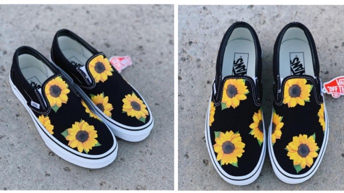sunflower slip on