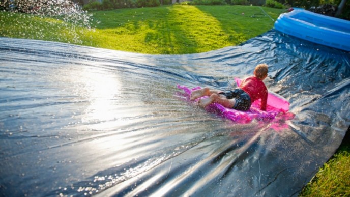 Check Out The World's Biggest DIY Water Slide Kit
