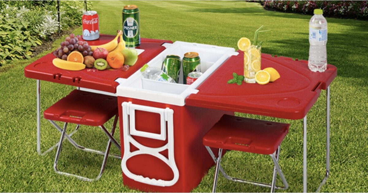 Costway Cooler Picnic Tables 73 Right Now Walmart