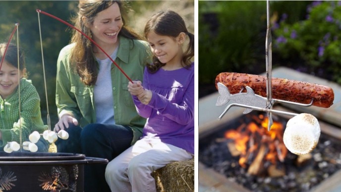 FireBuggz Marshmallow & Hotdog Fishing Pole Fire Roaster Now $9 Off