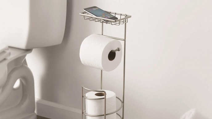 Toilet Roll Stand With Phone Holder $12.69 @ Walmart
