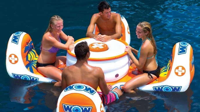 WOW Watersports 4 Person Pool Float Picnic Table $136 @ Walmart