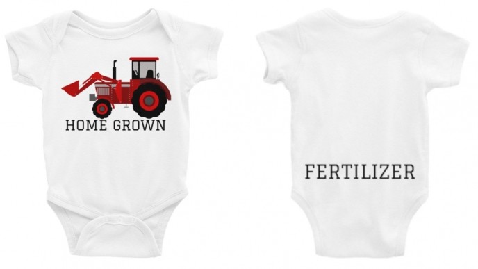Check Out These Home Grown Fertilizer Bodysuits @ Etsy