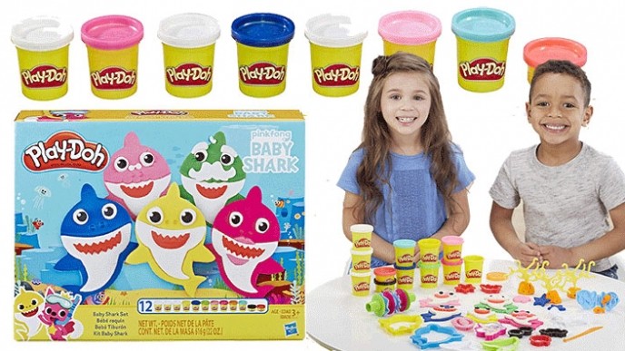 play doh baby shark
