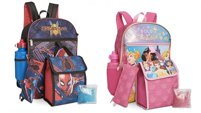 5 Piece Character Backpack Sets Only $15.99 (With Code) @ Macy's