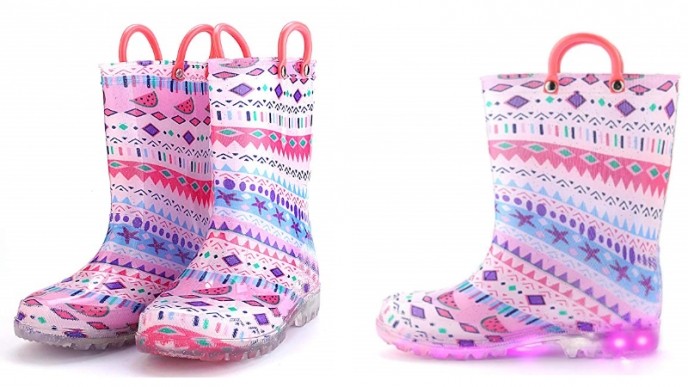 Kids Light Up Rain Boots Just $4.49 @ Amazon