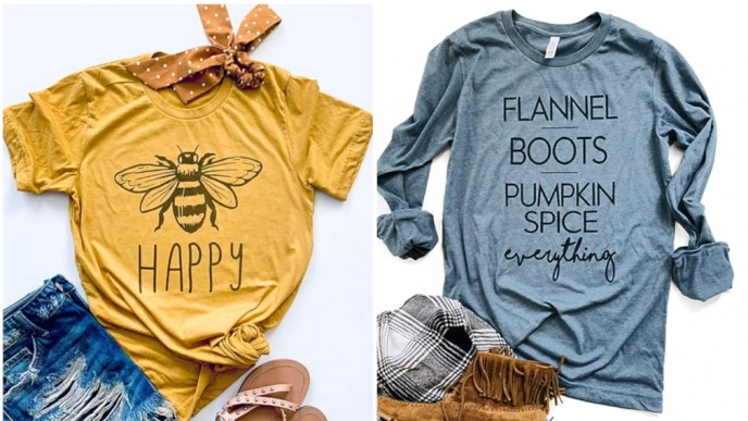 Up To 70% Off Autumn Aesthetic T-Shirt's @ Zulily