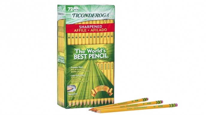 72 Pre-Sharpened Ticonderoga Pencils $9.88 @ Amazon