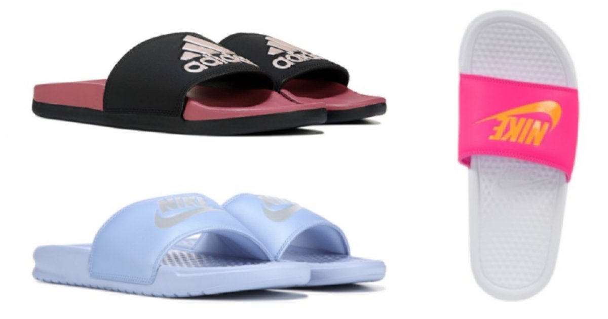 Nike And Adidas Slides Just 13 Delivered Famous Footwear