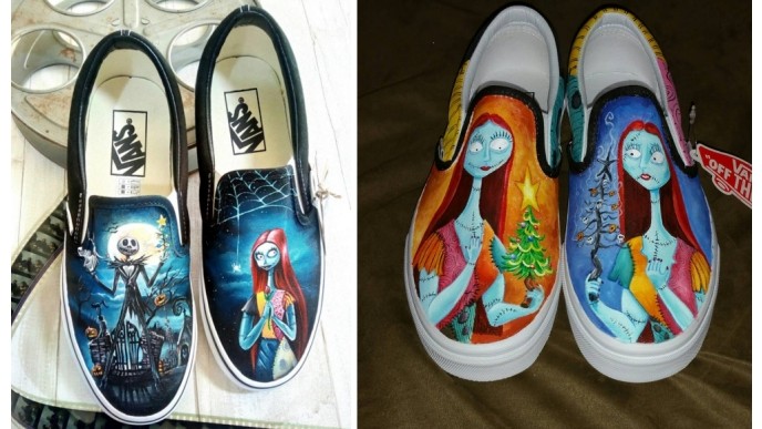 Check Out These Custom Nightmare Before Christmas Vans @ Etsy