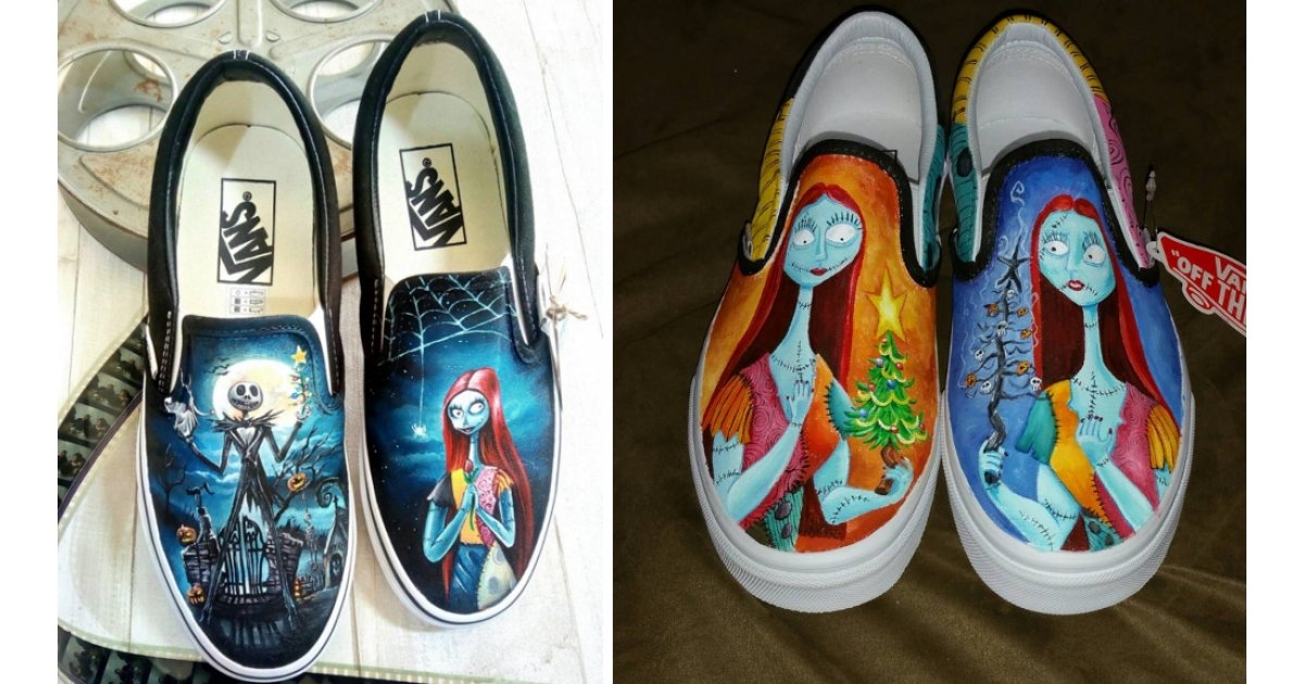custom nightmare before christmas vans