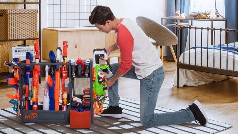 nerf elite blaster rack amazon