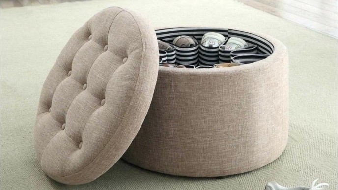 Convenience Concepts Shoe Storage Ottoman $71.72 @ Walmart
