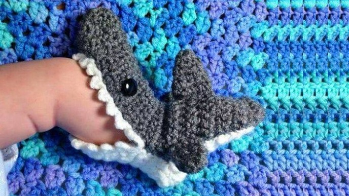 Check Out These Baby Shark Sock Slippers!