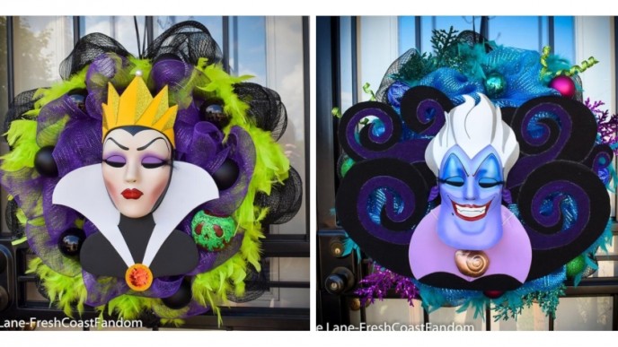Check Out These Disney Villains Door Wreaths @ Etsy