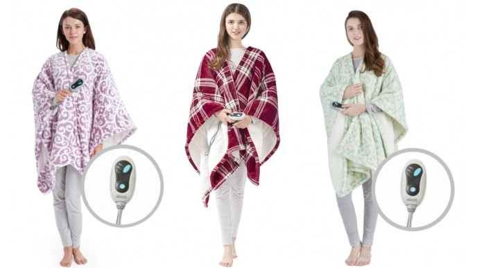 Check Out These Sherpa Heated Ponchos @ Amazon
