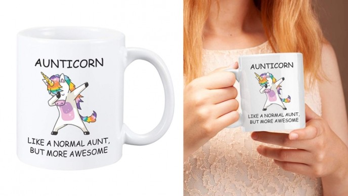 Check Out The Aunticorn Coffee Mug @ Amazon