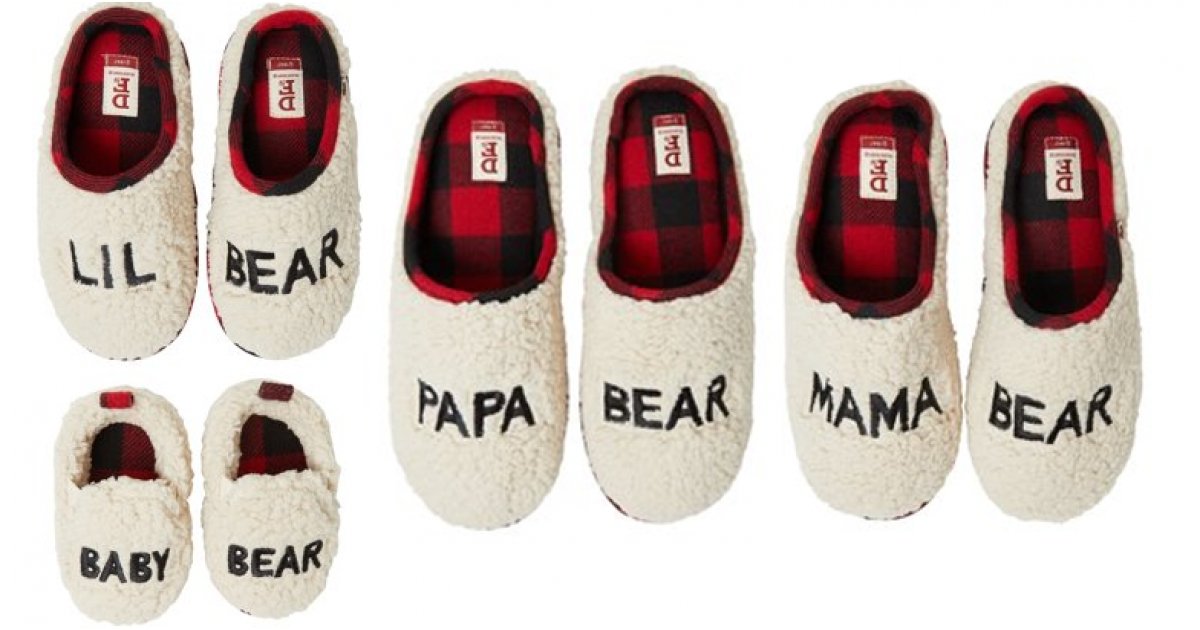 kohls papa bear slippers