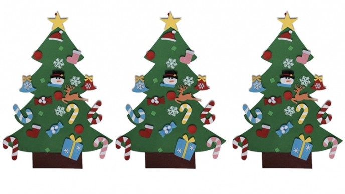 Felt Christmas Trees Are Such A Fun Holiday Activity for Kids