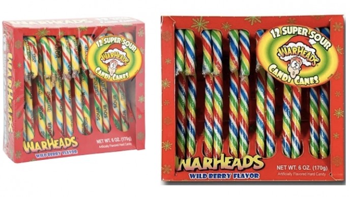 Sour Warhead Candy Canes Are Here, Here's Where You Can Buy Them