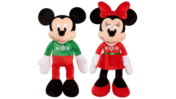 22" Mickey Or Minnie Holiday 2019 Plush Just $5