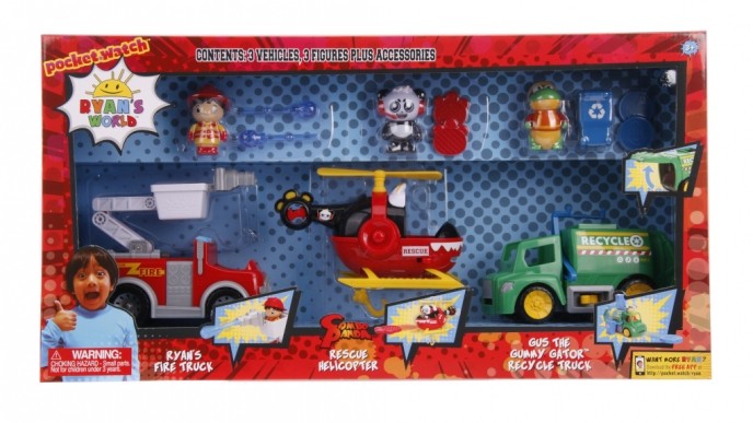 Ryan's World 3 Pack Vehicle Value Pack Just $9.99 (was $50)
