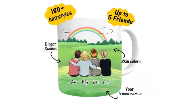Personalized Best Friend Coffee Mug Just $4.25 Shipped