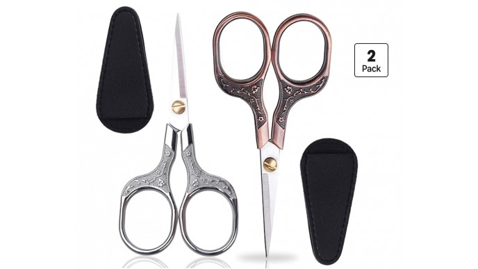 2 Precision Scissors With PU Sheath only $8