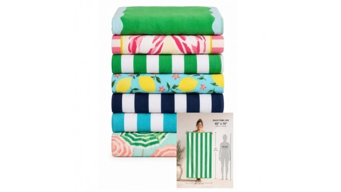 BIG Beach Towels 64% OFF at Belk!!