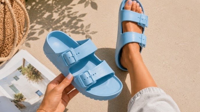Birkenstock Waterproof Slides Are 40% OFF Right Now — Perfect for Summer