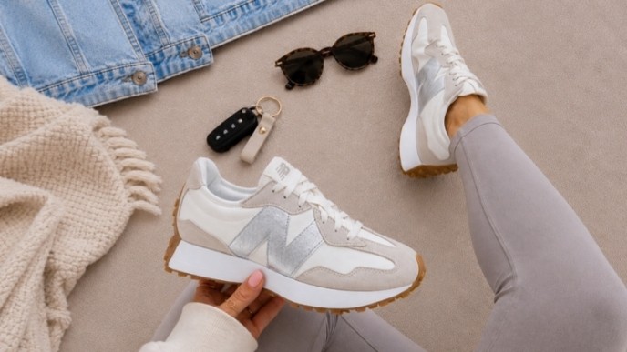 New Balance Women’s 327 Sneakers Are 21% Off in This Gorgeous Neutral Colorway