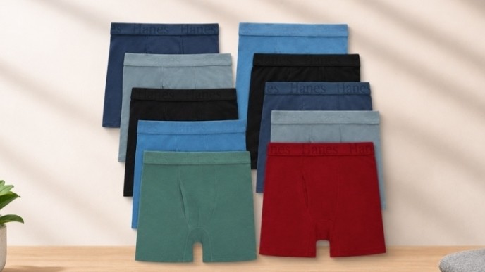 Hanes Boys' Boxer Briefs 5-Pack Only $11.90