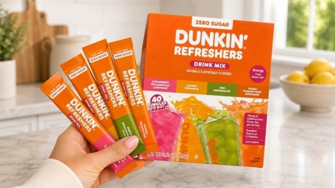 Dunkin’ Refreshers Drink Mix 40-Pack 50% Off for Prime Members