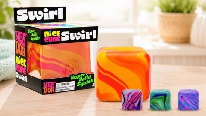 NeeDoh Nice Cube Swirl Is FINALLY Back in Stock (But It Never Lasts Long)