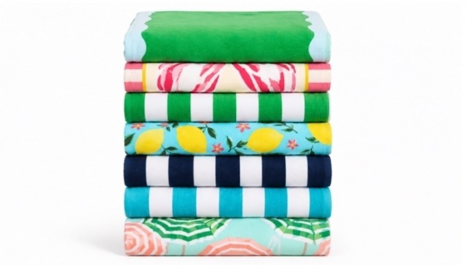 Crown & Ivy Big Beach Towels 64% Off at Belk – Oversized Towels Starting at Just $11.99!
