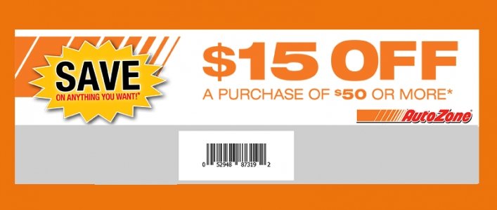 $15 Any Purchase of $50 @ AutoZone