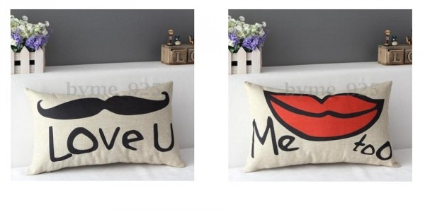 Love You Pillow Case Set $5.69 @ eBay